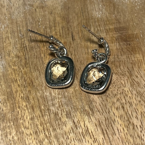 David Yurman Prasiolite & Diamond Labyrinth Drop Earrings - Picture 10 of 16